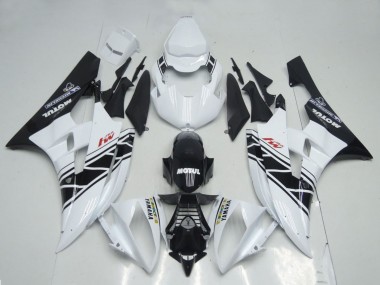Buy 2006-2007 Yamaha YZF R6 Motorcycle Fairings - White Glossy Black Motul Michelin UK