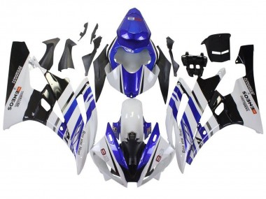 Buy 2006-2007 Yamaha YZF R6 Motorcycle Fairings - White Blue Black ENEOS Yamalube UK
