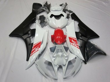 Buy 2006-2007 Yamaha YZF R6 Motorcycle Fairings - White Red Matte Black UK
