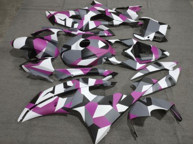 Buy 2008-2016 Yamaha YZF R6 Motorcycle Fairings - White Pink Grey Black Camouflage UK