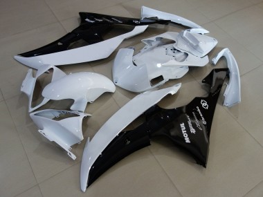 Buy 2008-2016 Yamaha YZF R6 Motorcycle Fairings - White Glossy Black UK