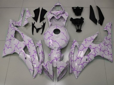 Buy 2008-2016 Yamaha YZF R6 Motorcycle Fairings - White Purple Lightning UK