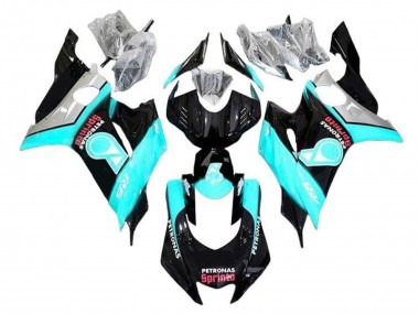 Buy 2017-2025 Yamaha YZF R6 Motorcycle Fairings - Turquoise Blue Glossy Black Petronas UK