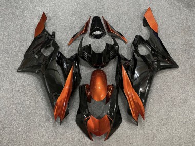 Buy 2017-2025 Yamaha YZF R6 Motorcycle Fairings - Orange Glossy Black UK