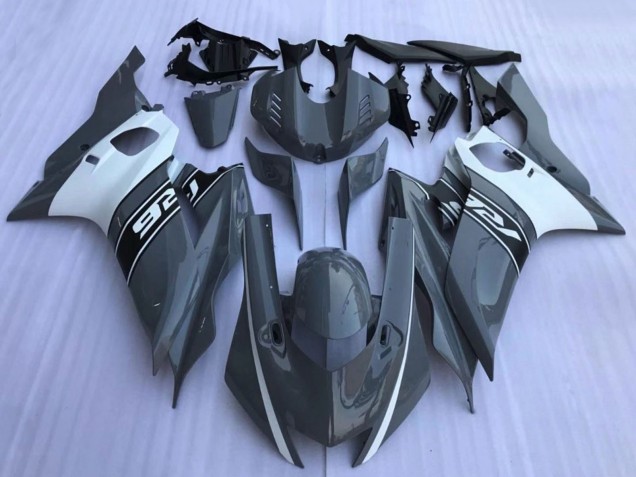 2017-2025 Yamaha YZF R6 Motorcycle Fairings - Dark Nardo Grey White Black UK