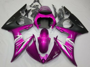 Buy 2005 Yamaha YZF R6 Motorcycle Fairings - Pink Matte Black White UK
