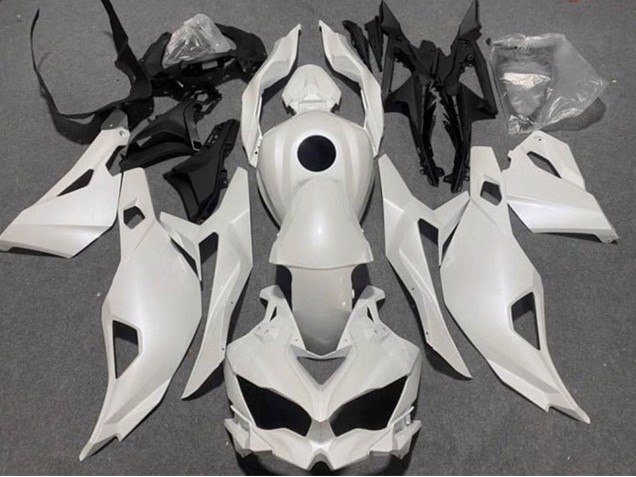 2019-2025 Kawasaki ZX4R ZX-4RR Motorcycle Fairings - Pearl White UK