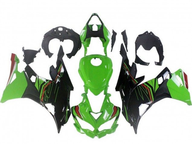 2019-2025 Kawasaki ZX4R ZX-4RR Motorcycle Fairings - Green Black Red UK