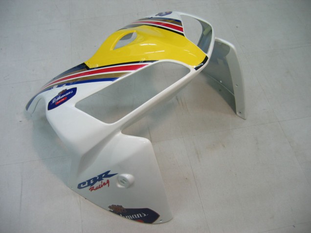 2005-2006 Honda CBR600RR Motorcycle Fairings - Blue White Yellow Rothmans UK