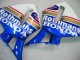 2005-2006 Honda CBR600RR Motorcycle Fairings - Blue White Yellow Rothmans UK
