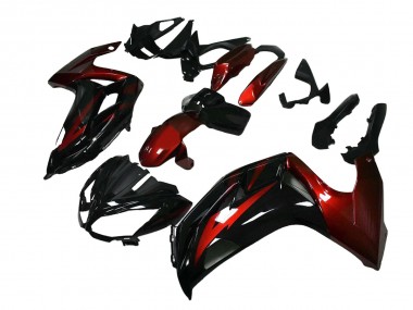 Buy 2012-2016 Kawasaki EX650 Motorcycle Fairings - Red Glossy Black UK
