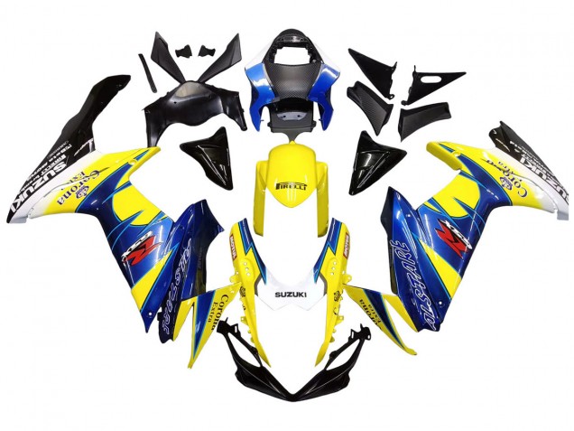 2011-2024 Suzuki GSXR 600/750 Motorcycle Fairings - Yellow Blue White Black Corona Extra Alstare UK