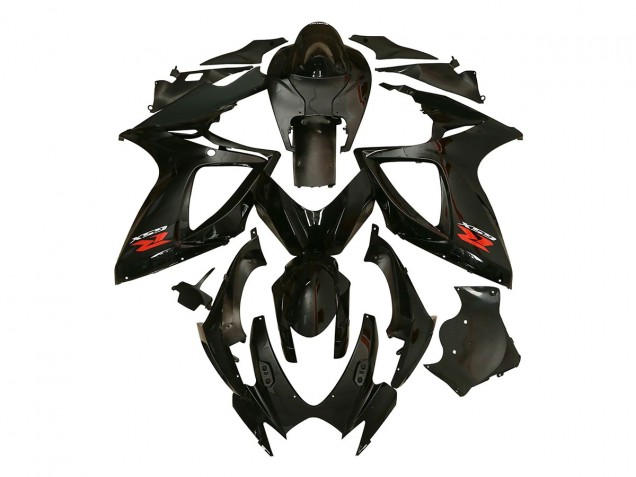 2006-2007 Suzuki GSXR 600/750 Motorcycle Fairing - Glossy Black UK