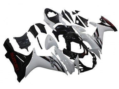 Buy 2011-2024 Suzuki GSXR 600/750 Motorcycle Fairings - White Glossy Black UK