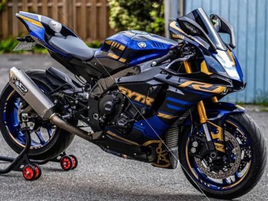 Buy 2015-2019 Yamaha YZF R1 Motorcycle Fairings - Blue Gold Black UK