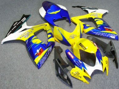 Buy 2006-2007 Suzuki GSXR 600/750 Motorcycle Fairings - White Blue Yellow Corona Alstare UK
