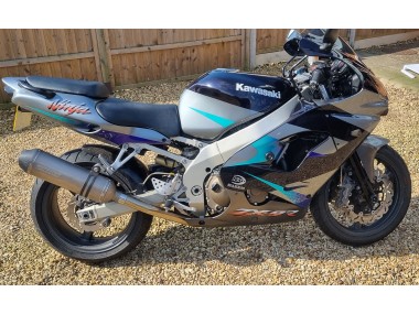 Buy 2002-2003 Kawasaki Ninja ZX9R Motorcycle Fairings - Blue Silver UK