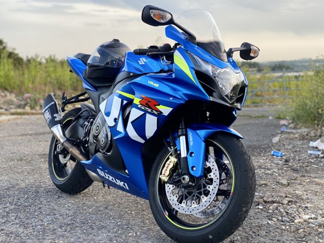 2009-2016 Suzuki GSXR 1000 Motorcycle Fairings - Blue Green White UK