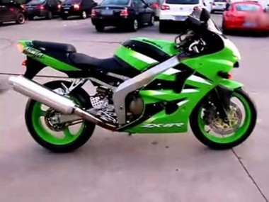Buy 2000-2002 Kawasaki ZX6R Motorcycle Fairing - Green White Black UK