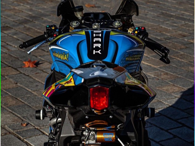 2015-2019 Yamaha YZF R1 Motorcycle Fairings - Blue Yellow Shark UK