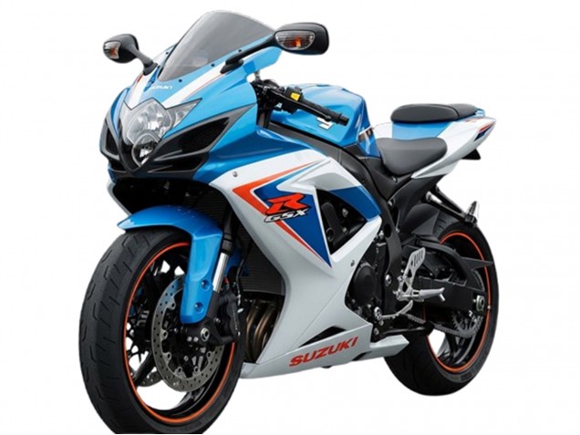 2006-2007 Suzuki GSXR 600 Motorcycle Fairings - White Blue Red UK