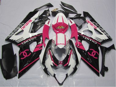 Buy 2005-2006 Suzuki GSXR 1000 Motorcycle Fairings - White Pink Black Chanel UK