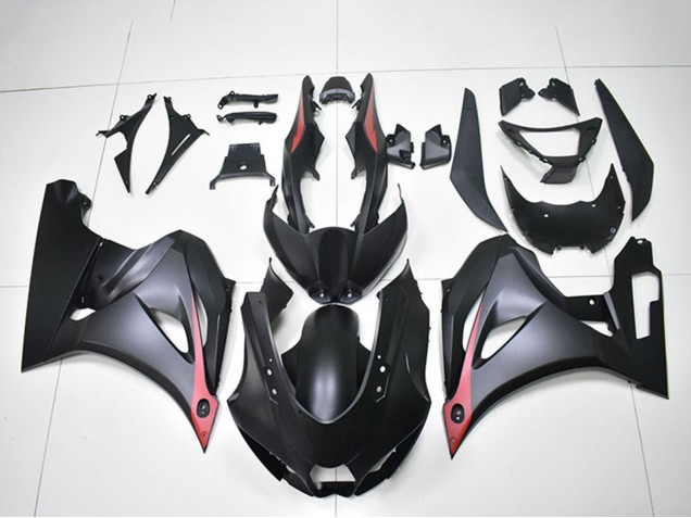 2017-2025 Suzuki GSXR 1000 Motorcycle Fairings - Matte Black Red UK