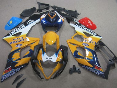 Buy 2005-2006 Suzuki GSXR 1000 Motorcycle Fairings - White Yellow Blue Black Corona Extra Alstare UK