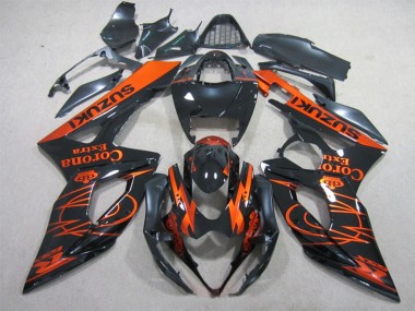 Buy 2005-2006 Suzuki GSXR 1000 Motorcycle Fairings - Glossy Black Orange Corona Extra UK