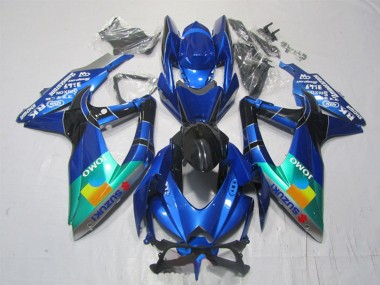 Buy 2007-2008 Suzuki GSXR 1000 Motorcycle Fairings - Blue Green Black JOMO UK