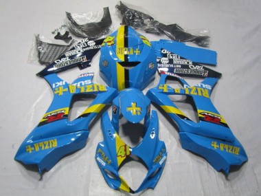 Buy 2007-2008 Suzuki GSXR 1000 Motorcycle Fairings - Blue Yellow Black Rizla 41 UK