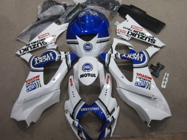 Buy 2007-2008 Suzuki GSXR 1000 Motorcycle Fairings - White Blue Lucky Strike Red Motul UK