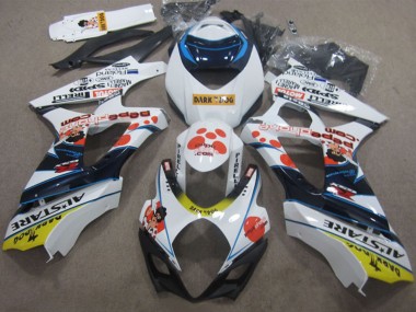 Buy 2007-2008 Suzuki GSXR 1000 Motorcycle Fairings - White Red Blue Yellow Dark Dog UK