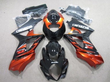 Buy 2007-2008 Suzuki GSXR 1000 Motorcycle Fairing - Glossy Black Orange UK