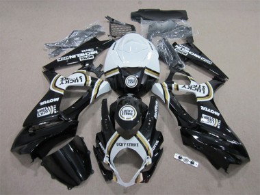 Buy 2007-2008 Suzuki GSXR 1000 Motorcycle Fairings - White Black Lucky Strike Motul UK