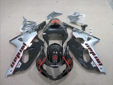 Buy 2001-2003 Suzuki GSXR 600 Motorcycle Fairings - Silver Glossy Black Red Jordan 23 UK