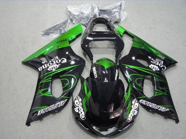Buy 2001-2003 Suzuki GSXR 600 Motorcycle Fairings - Glossy Black Green Corona Extra Alstare UK