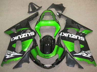 Buy 2001-2003 Suzuki GSXR 600 Motorcycle Fairings - Green Glossy Black White UK