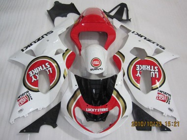 Buy 2001-2003 Suzuki GSXR 600 Motorcycle Fairings - White Red Lucky Strike UK