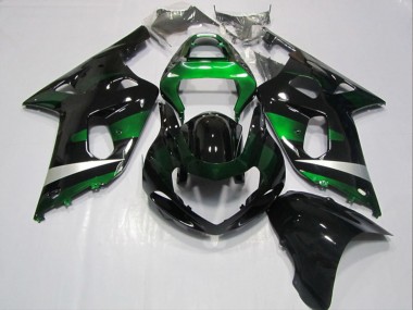 Buy 2001-2003 Suzuki GSXR 600 Motorcycle Fairings - Glossy Black Green UK