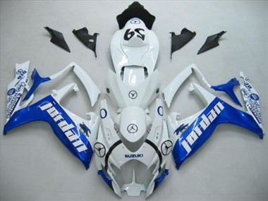 Buy 2006-2007 Suzuki GSXR 600 Motorcycle Fairings - White Blue Jordan 59 UK