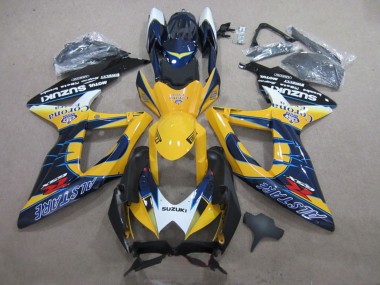 Buy 2008-2010 Suzuki GSXR 600 Motorcycle Fairings - White Yellow Blue Alstare Corona Extra UK