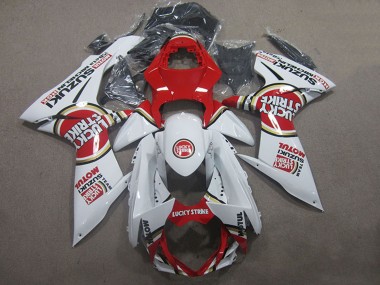 Buy 2011-2024 Suzuki GSXR 600 Motorcycle Fairings - White Red Motul Lucky Strike UK