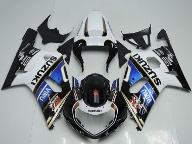 Buy 2001-2003 Suzuki GSXR 750 Motorcycle Fairings - White Blue Glossy Black Viru UK