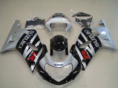 Buy 2001-2003 Suzuki GSXR 750 Motorcycle Fairings - Silver Glossy Black UK