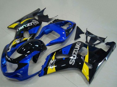 Buy 2001-2003 Suzuki GSXR 750 Motorcycle Fairings - Blue Yellow Glossy Black UK
