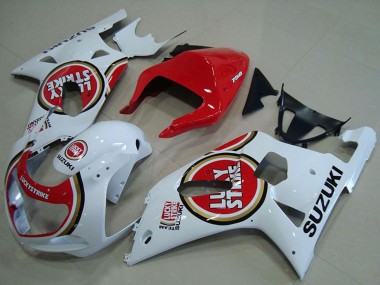Buy 2001-2003 Suzuki GSXR 750 Motorcycle Fairings - White Red Lucky Strike UK