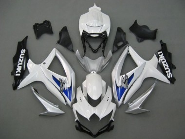 Buy 2008-2010 Suzuki GSXR 750 Motorcycle Fairings - White Silver Blue Black UK