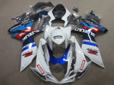 Buy 2011-2024 Suzuki GSXR 750 Motorcycle Fairings - White Blue Motul UK