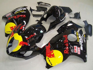 Buy 1996-2007 Suzuki GSXR 1300 Hayabusa Motorcycle Fairings - Glossy Black Yellow Red Bull UK